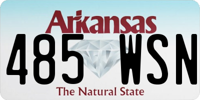 AR license plate 485WSN