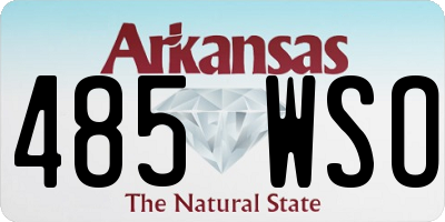 AR license plate 485WSO