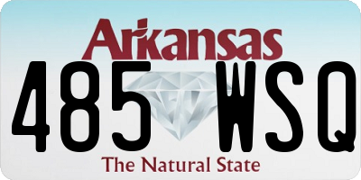 AR license plate 485WSQ