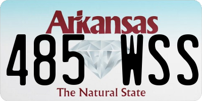 AR license plate 485WSS