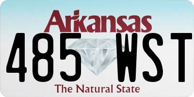 AR license plate 485WST