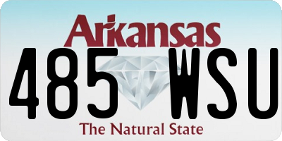 AR license plate 485WSU