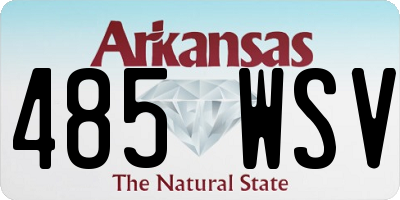 AR license plate 485WSV
