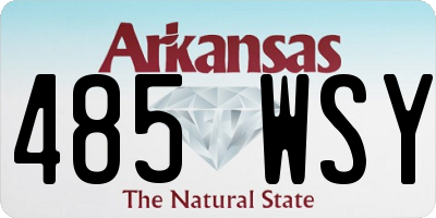 AR license plate 485WSY