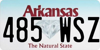 AR license plate 485WSZ