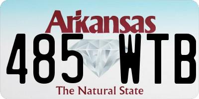 AR license plate 485WTB