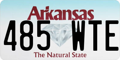 AR license plate 485WTE