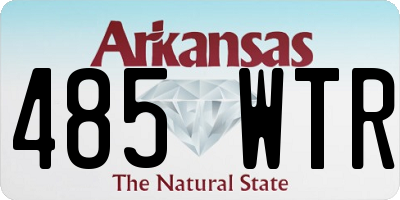 AR license plate 485WTR
