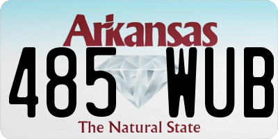 AR license plate 485WUB