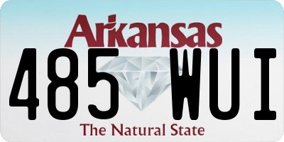 AR license plate 485WUI