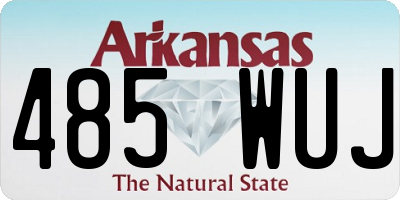 AR license plate 485WUJ