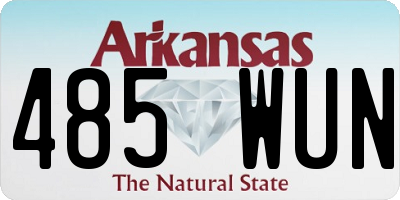 AR license plate 485WUN