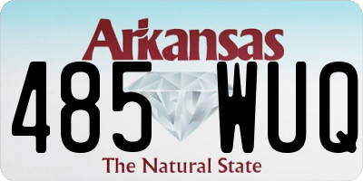 AR license plate 485WUQ