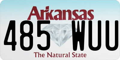 AR license plate 485WUU