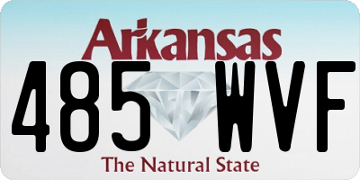 AR license plate 485WVF