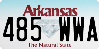 AR license plate 485WWA