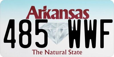 AR license plate 485WWF