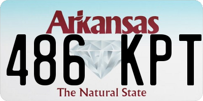 AR license plate 486KPT