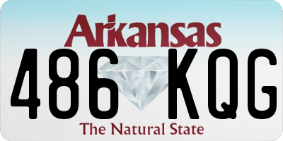 AR license plate 486KQG
