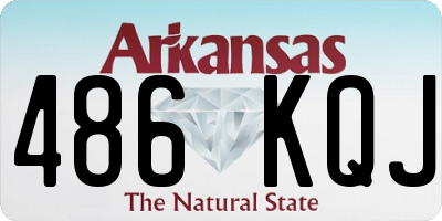 AR license plate 486KQJ