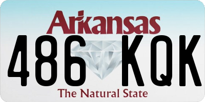 AR license plate 486KQK