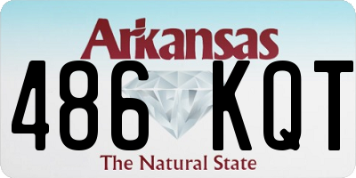 AR license plate 486KQT
