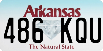 AR license plate 486KQU