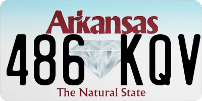 AR license plate 486KQV