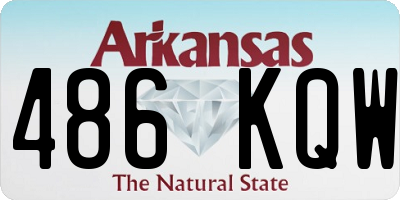 AR license plate 486KQW