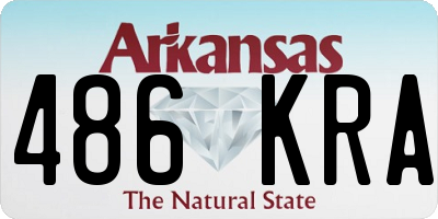 AR license plate 486KRA