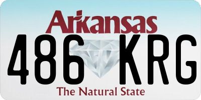 AR license plate 486KRG