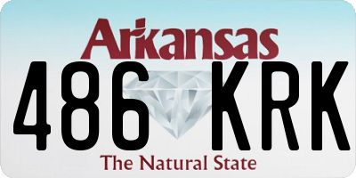 AR license plate 486KRK