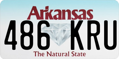 AR license plate 486KRU
