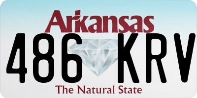 AR license plate 486KRV