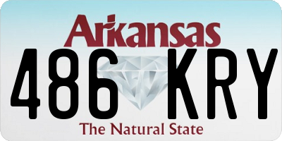 AR license plate 486KRY