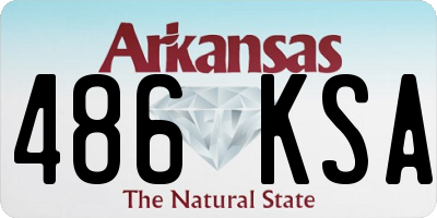 AR license plate 486KSA