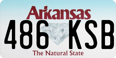 AR license plate 486KSB