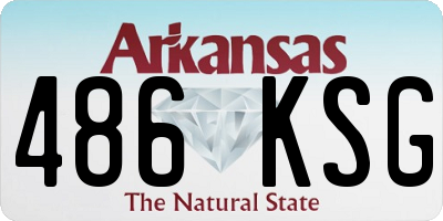 AR license plate 486KSG