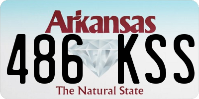 AR license plate 486KSS