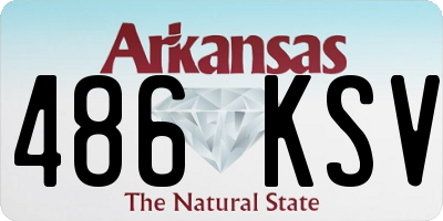 AR license plate 486KSV