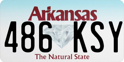 AR license plate 486KSY