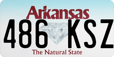 AR license plate 486KSZ