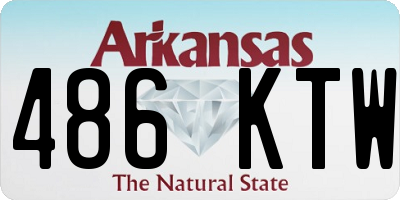 AR license plate 486KTW