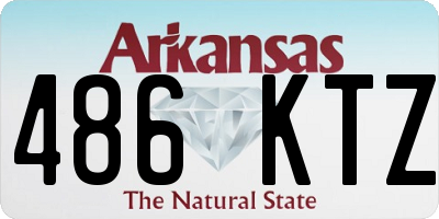 AR license plate 486KTZ