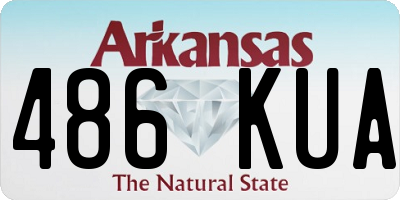 AR license plate 486KUA