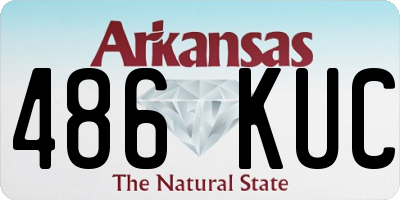 AR license plate 486KUC