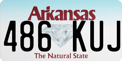 AR license plate 486KUJ