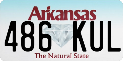 AR license plate 486KUL