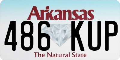AR license plate 486KUP