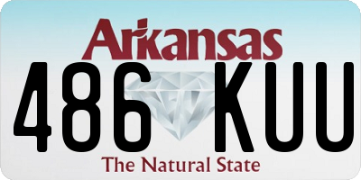 AR license plate 486KUU